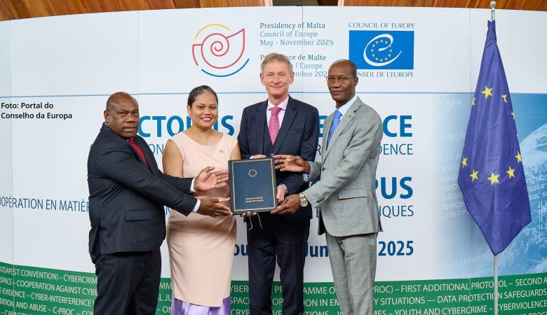 São Tomé e Príncipe aderiu à Convenção sobre Cibercrime. Foto: Portal do Conselho da Europa